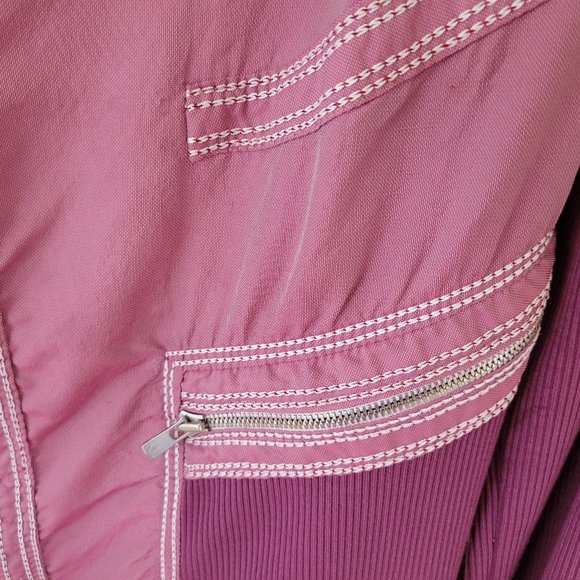 Beate Heymann Street Couture Fuchsia Mesh and Jersey Jacket US 10 - Picture 7 of 16